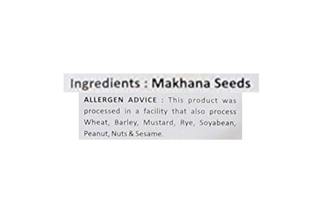 Elworld Organic Natural Makhana    Shrink Pack  50 grams